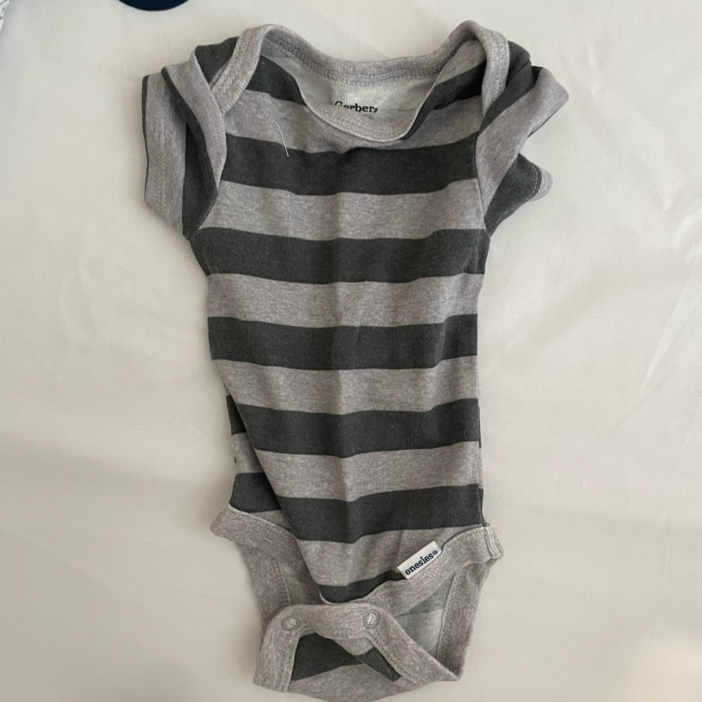 Newborn striped onesie